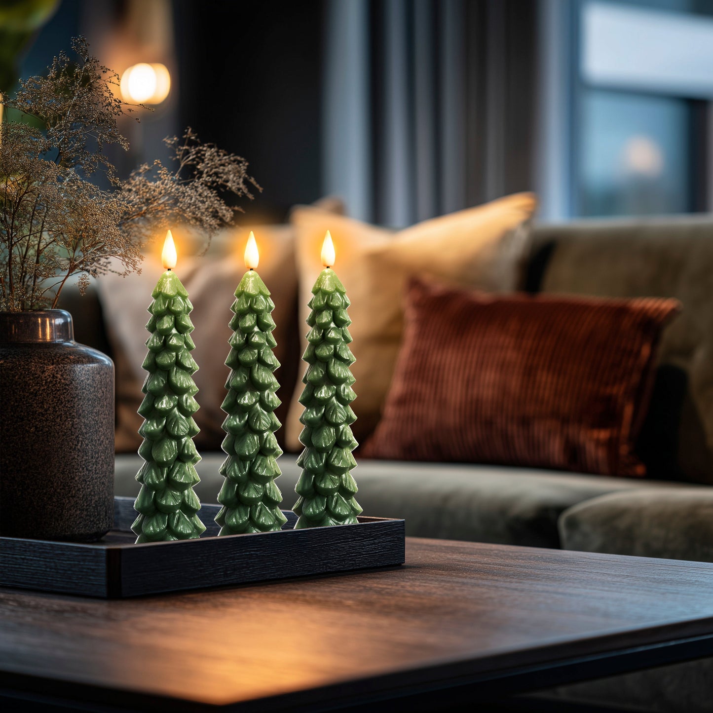 Kabellose Flammenlose LED-Weihnachtskerzen