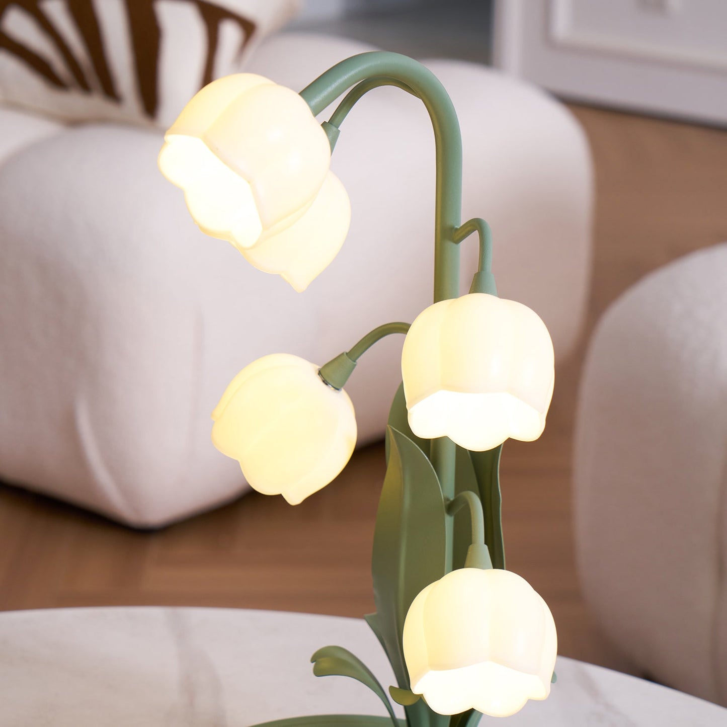 Dekorative Florale Orchideen Tischlampe