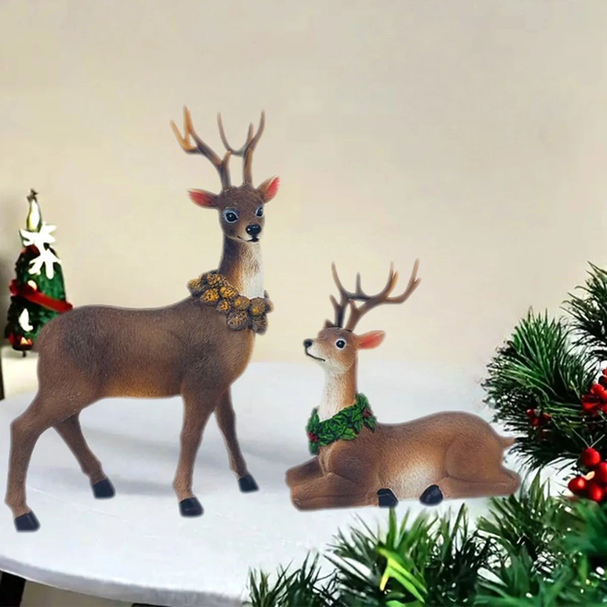 Festliche Rentier-Weihnachtsdekoration
