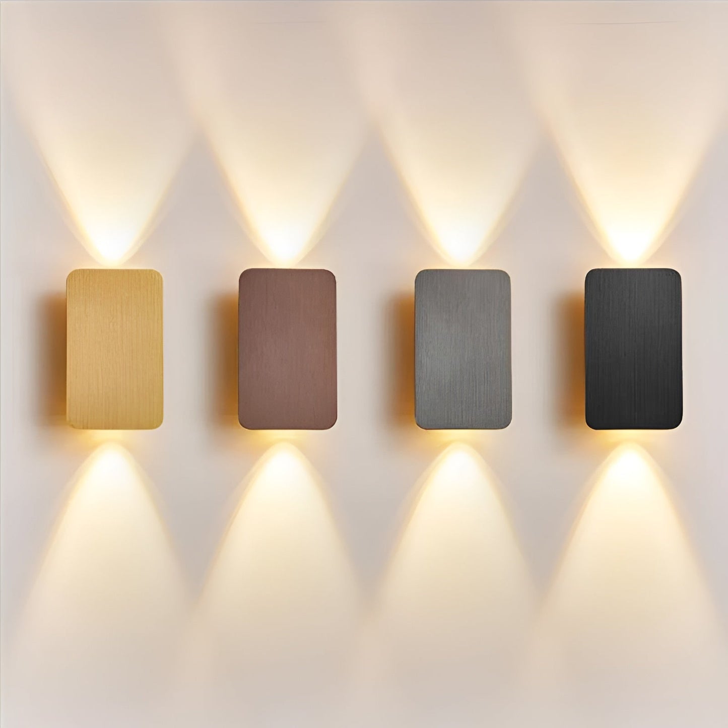 Minimalistische Würfel-Wandleuchte