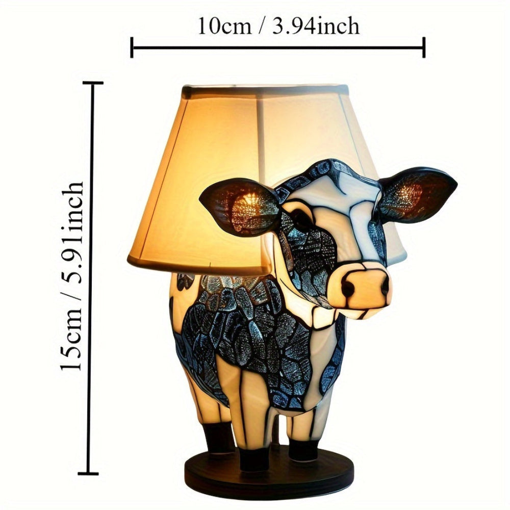 Wunderliche LED Tischlampe in Kuhform