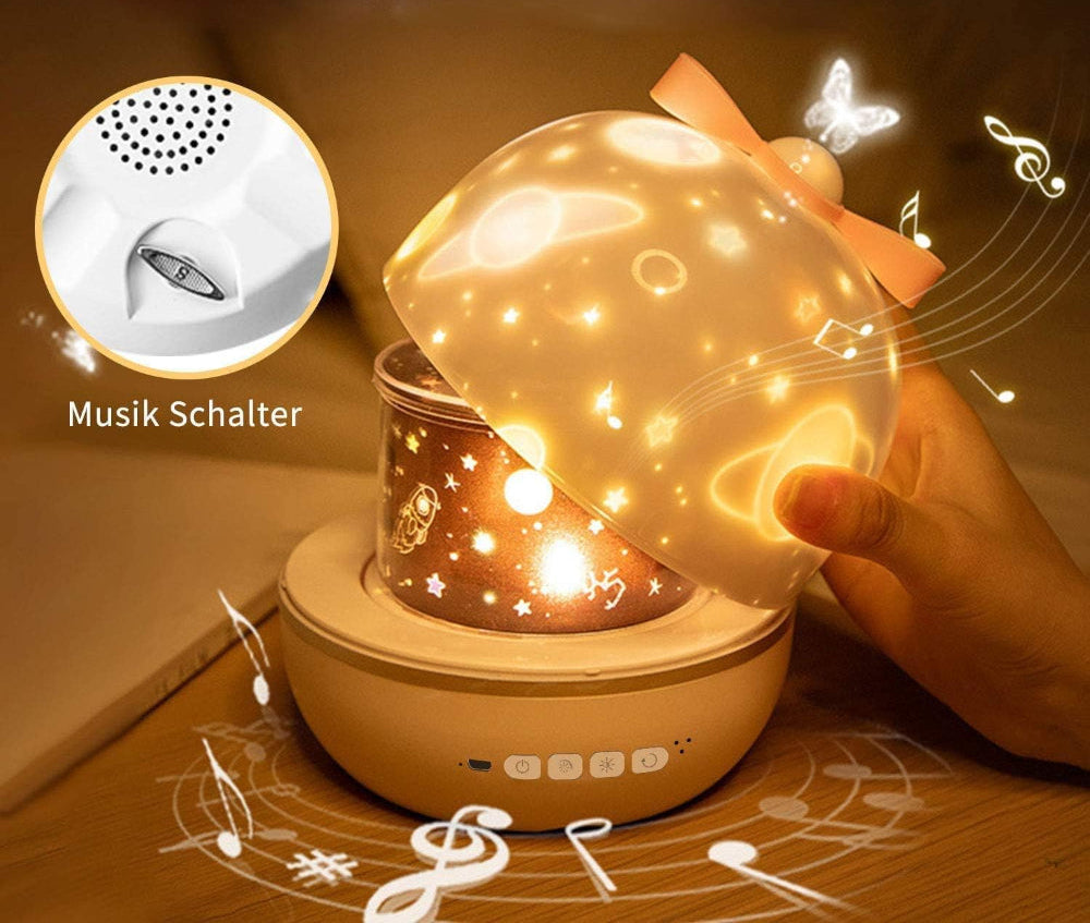 Beruhigendes LED Nachtlicht Mit Sanftem Galaxie Effekt