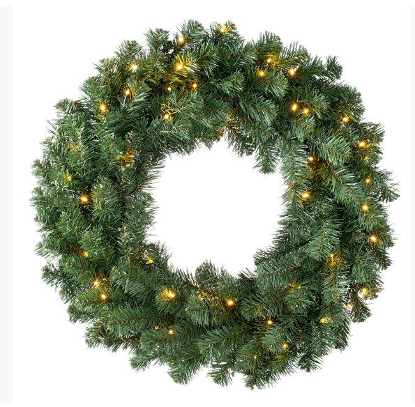 Festlicher LED-Weihnachtskranz