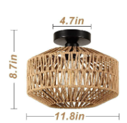 BohoGlühen: Deckenleuchte mit natürlicher Optik für eine warme Atmosphäre