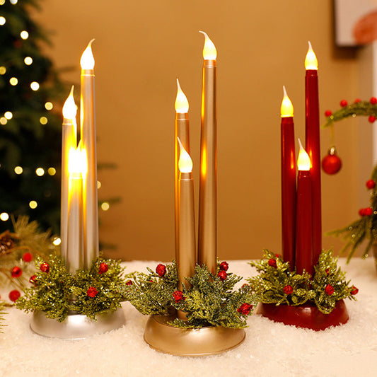Festlich Dekorative LED-Weihnachts Kerzenleuchter