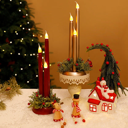 Festlich Dekorative LED-Weihnachts Kerzenleuchter