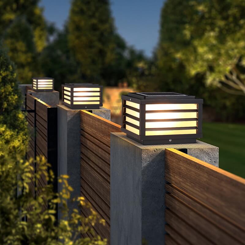 Quadratische LED Pfostenkappenleuchte Für Den Außenbereich