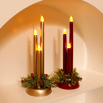Festlich Dekorative LED-Weihnachts Kerzenleuchter