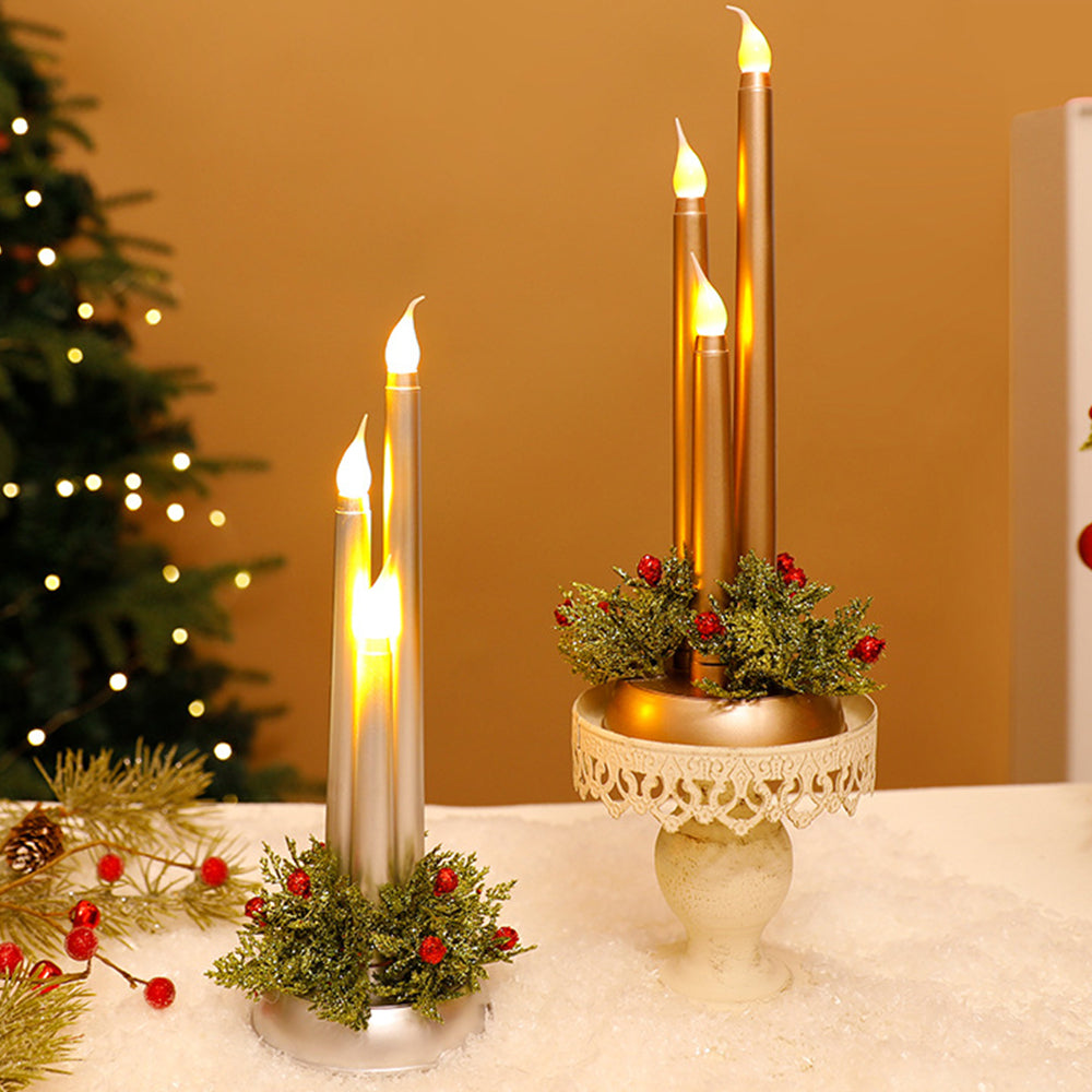 Festlich Dekorative LED-Weihnachts Kerzenleuchter