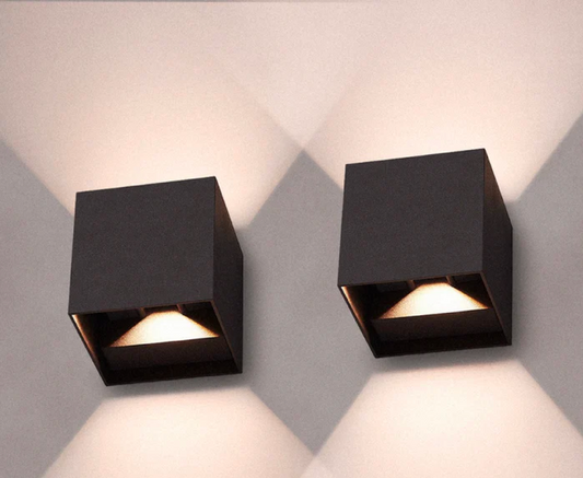 2 Stück minimalistische LED-Leuchte zur Wandmontage