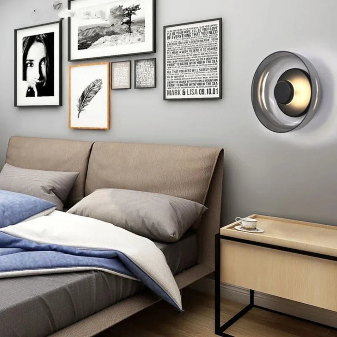 Moderne Halo LED-Wandleuchte
