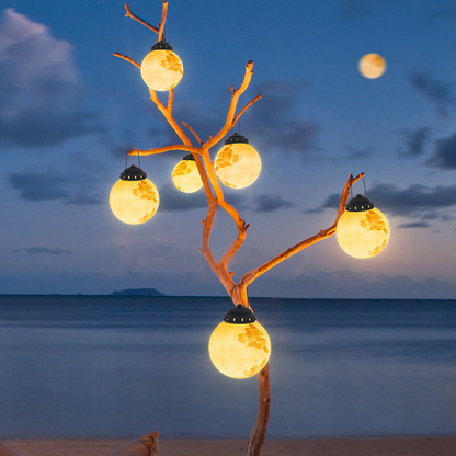 Vom Mond Inspirierte Solar-LED-Gartenlampe