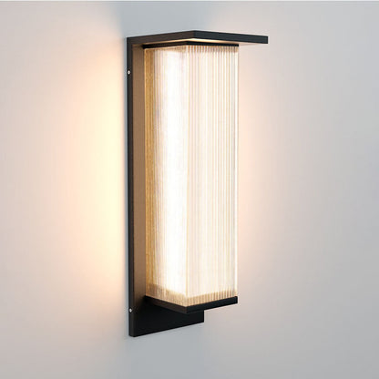 Rechteckige Solarbetriebene LED Aussenwandleuchte