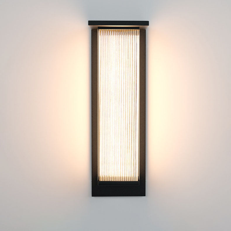 Rechteckige Solarbetriebene LED Aussenwandleuchte