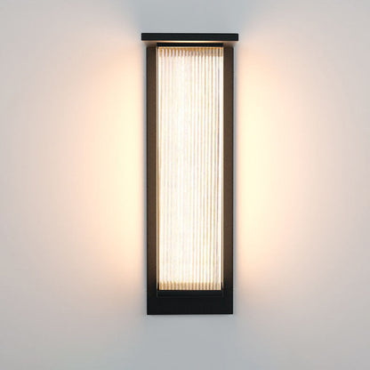 Rechteckige Solarbetriebene LED Aussenwandleuchte