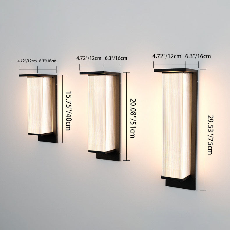 Rechteckige Solarbetriebene LED Aussenwandleuchte