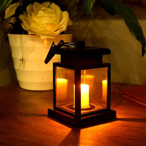 Vintage Solar Laterne LED Hängeleuchte