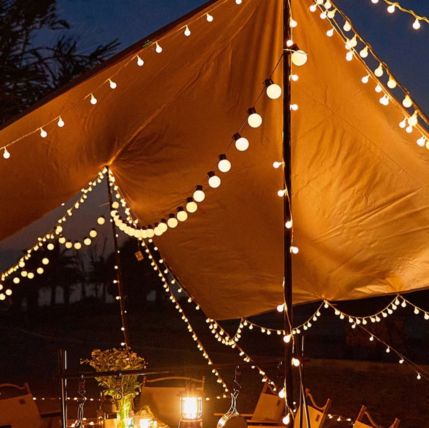 Solarbetriebene LED Weihnachts Lichterkette