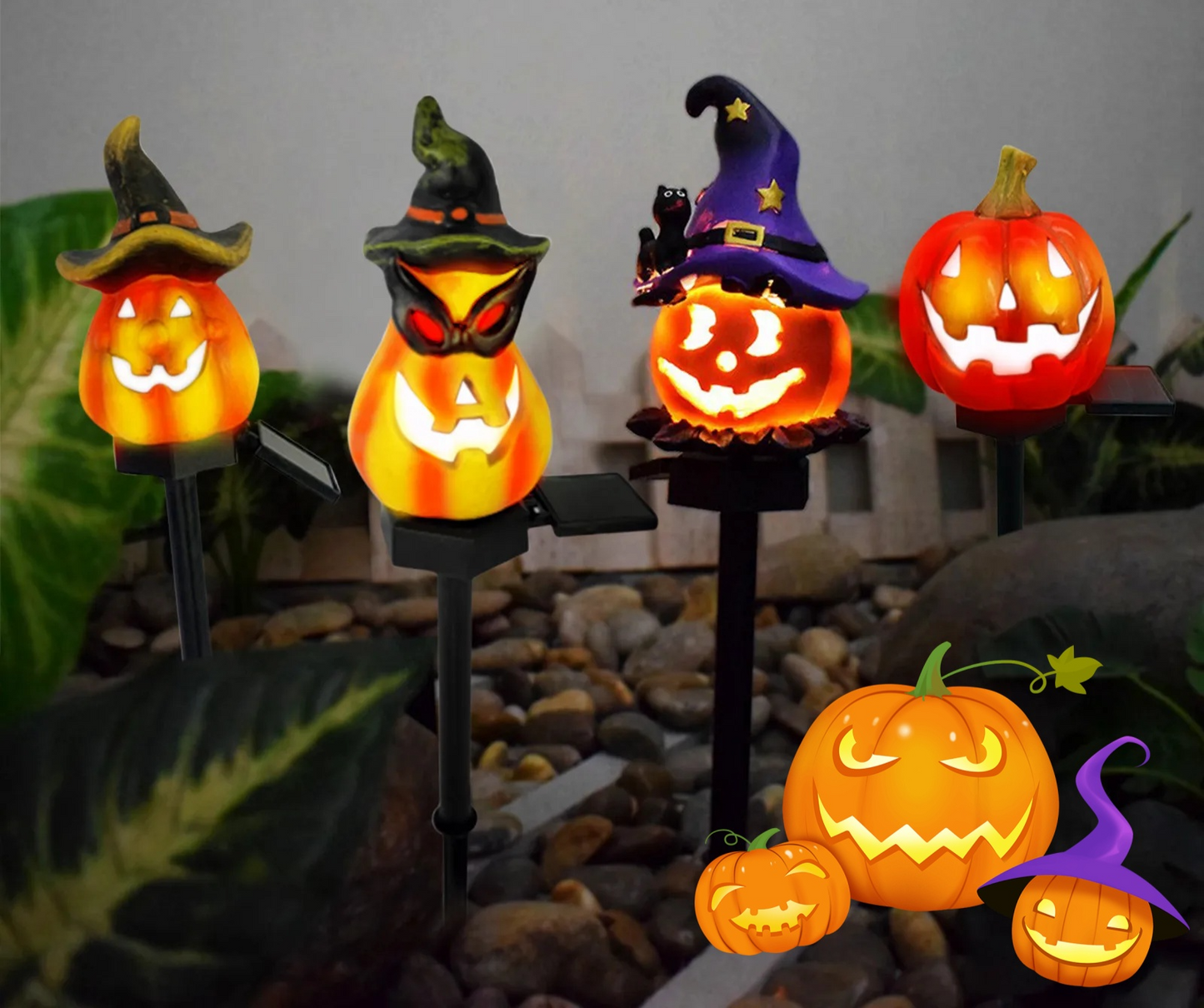 Solar-LED-Halloween-Wegbeleuchtung für draußen