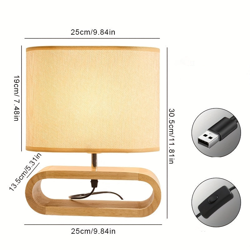 Moderne USB-Tischlampe im Banker-Stil
