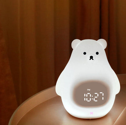 Nachtlicht Eisbär LED Wecker