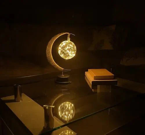 Vom Mond Inspirierte LED Tischlampe Mit Touch-Aktivierung