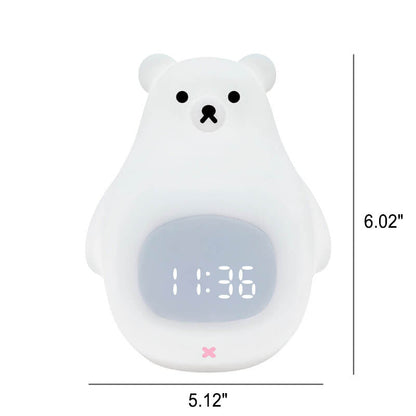 Nachtlicht Eisbär LED Wecker