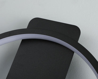 Minimalistische LED-Wanduhrleuchte