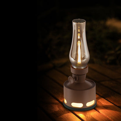 LaternenLeuchten: Vintage-inspirierte LED-Laterne mit warmem, flackerndem Licht