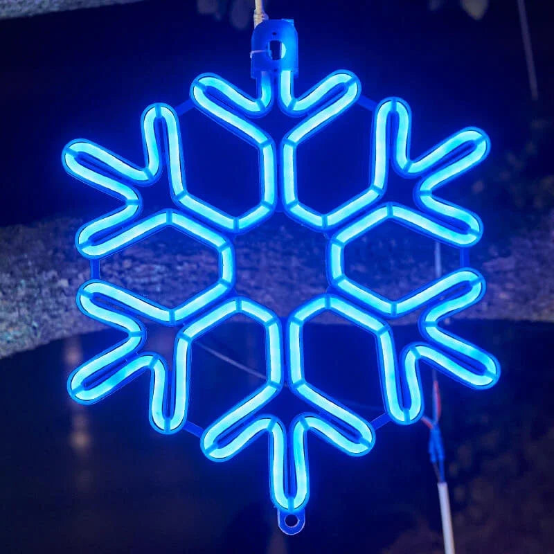 SchneeLicht: Wasserdichte LED-Leuchte mit Schneeflocken-Effekt für festliche Beleuchtung