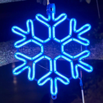 SchneeLicht: Wasserdichte LED-Leuchte mit Schneeflocken-Effekt für festliche Beleuchtung