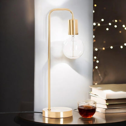 Gebogene Vintage Tischlampe