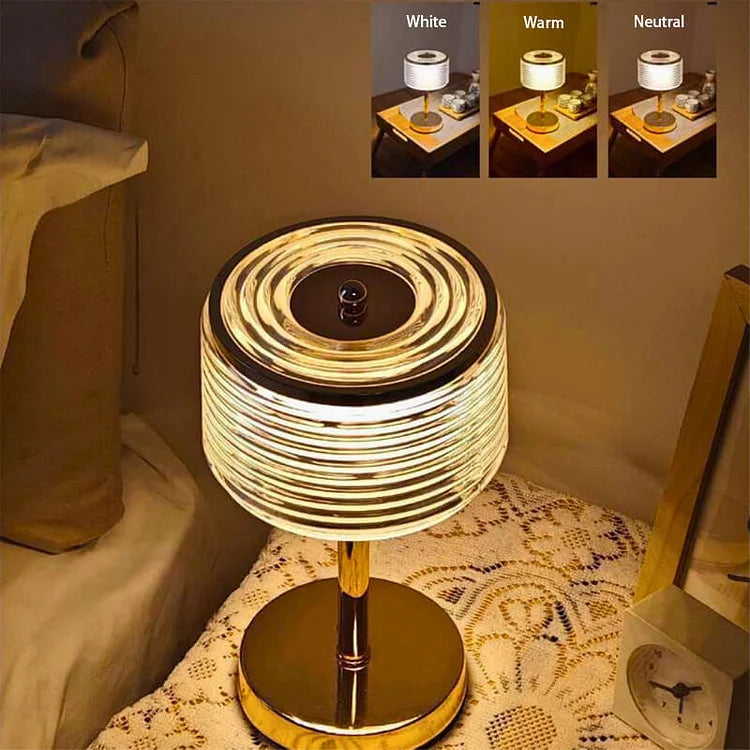 LumoBogen: Elegante LED-Tischlampe in Ringform