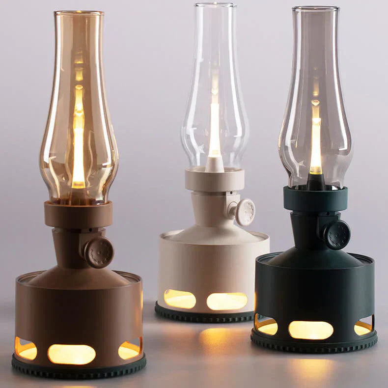 LaternenLeuchten: Vintage-inspirierte LED-Laterne mit warmem, flackerndem Licht