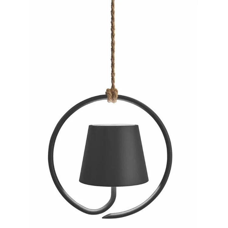 HohlerBogen: Eine minimalistische Tischlampe mit einer offenen, bogenförmigen Silhouette