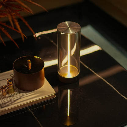 Kabellose LED Zylinderlampe mit Touch Steuerung