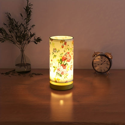 Minimalistische Nachttischlampe aus Holz