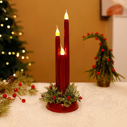 Festlich Dekorative LED-Weihnachts Kerzenleuchter