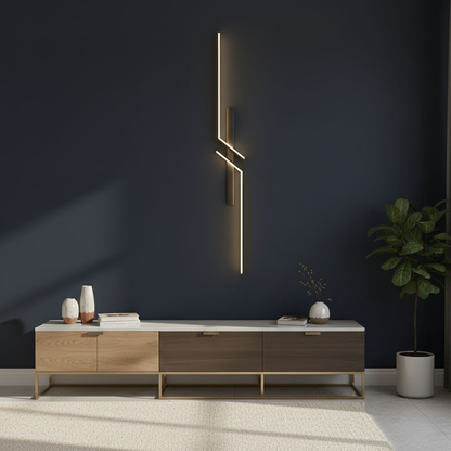 Moderne lineare LED-Wandleuchte