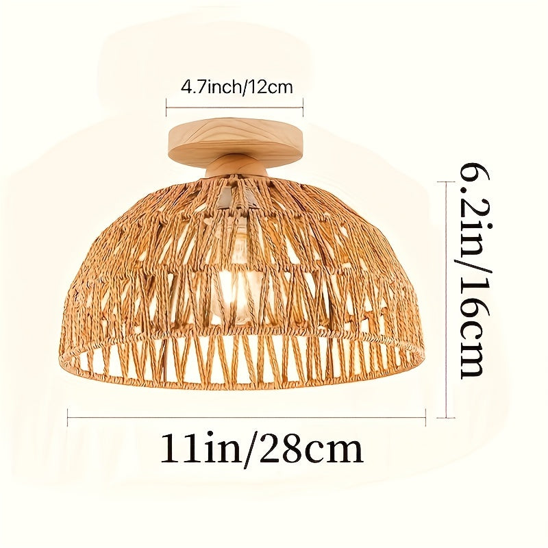 Boho Inspirierte Halbbündige Deckenleuchte