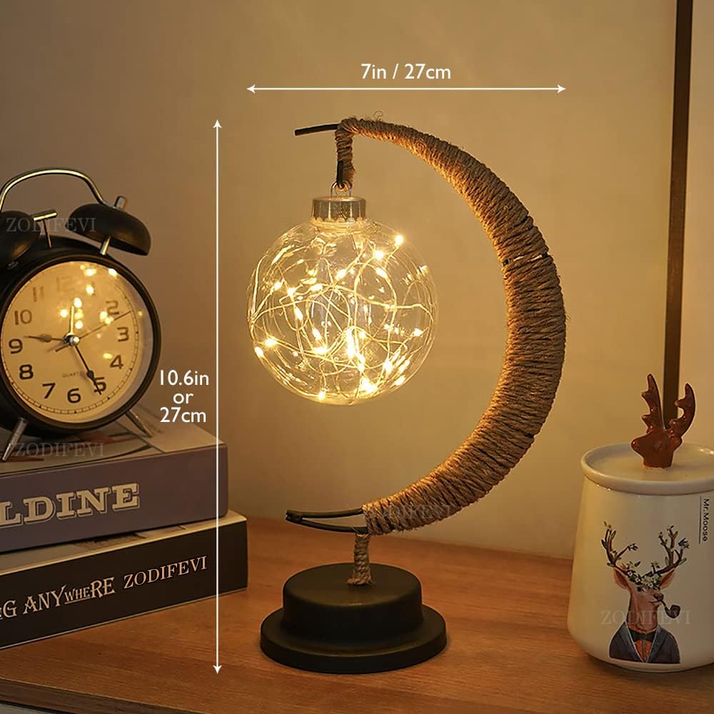 Vom Mond Inspirierte LED Tischlampe Mit Touch-Aktivierung