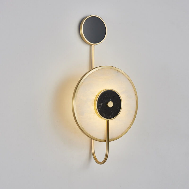 Nordische Wandleuchte Mit LED Licht Und Uhrendesign