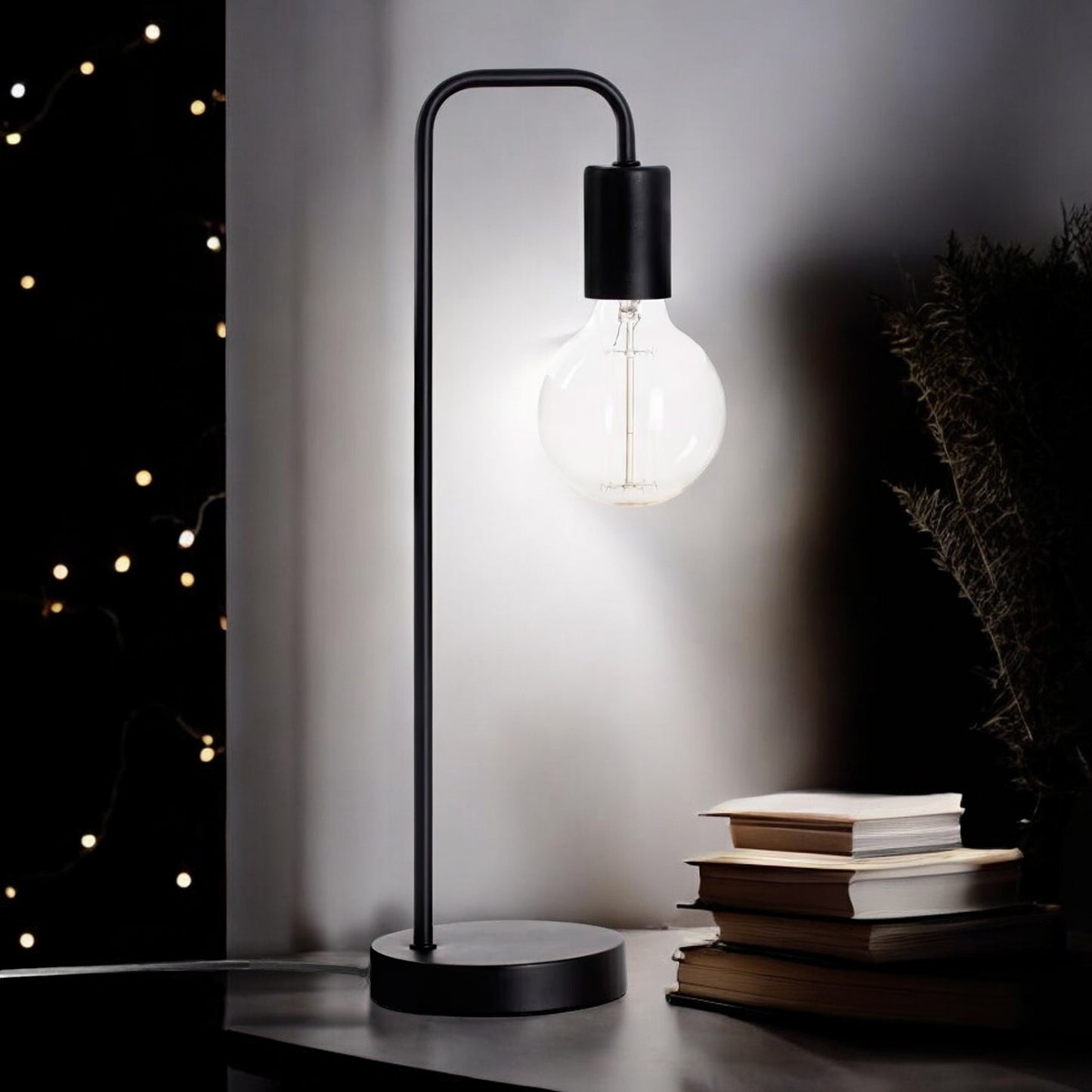 Gebogene Vintage Tischlampe