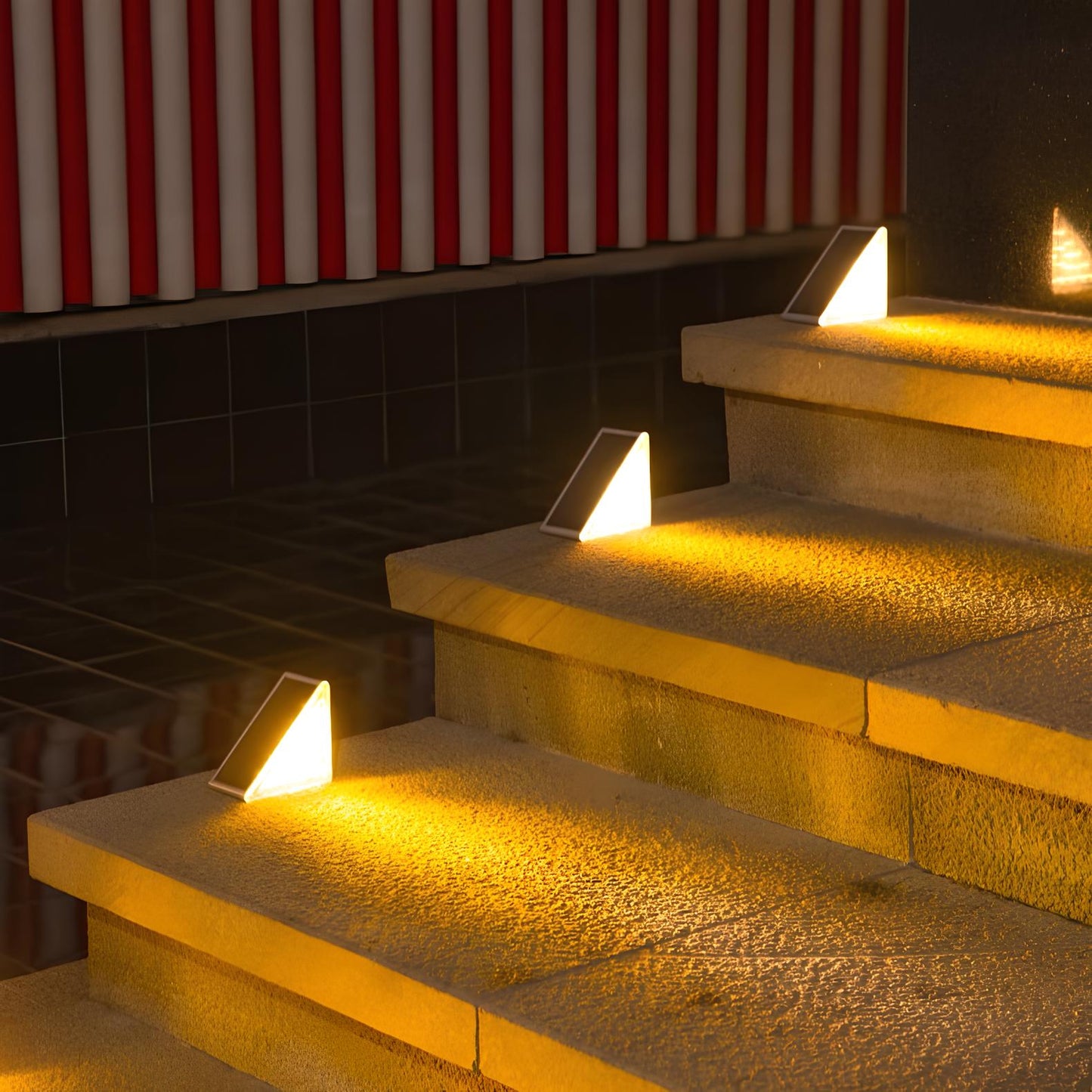 Solarbetriebene LED Treppenlichter