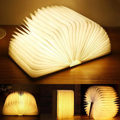 Wiederaufladbares Magisches Faltbares Buch LED Tischlicht