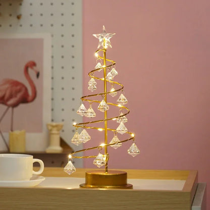 LuminFir: Dekorative Tischlampe in Tannenbaumform