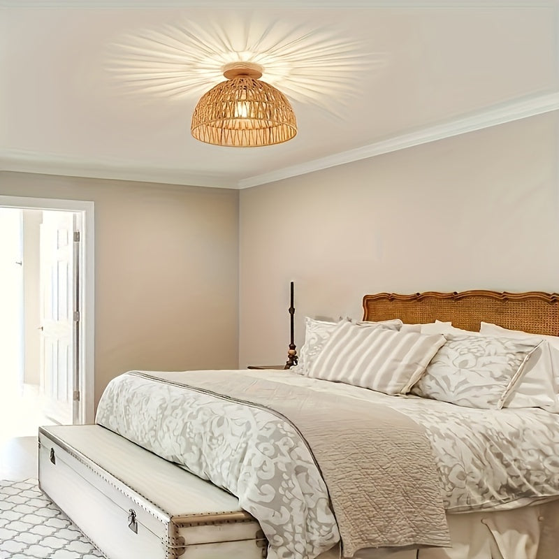 Boho Inspirierte Halbbündige Deckenleuchte