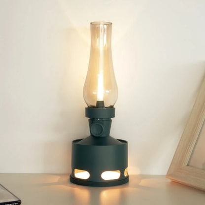 LaternenLeuchten: Vintage-inspirierte LED-Laterne mit warmem, flackerndem Licht