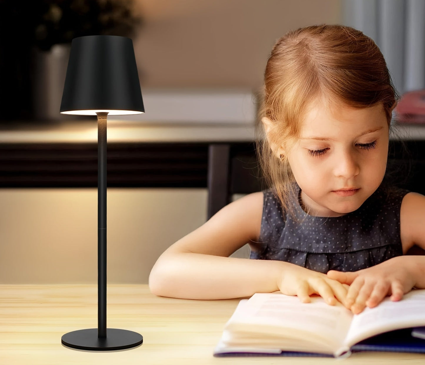 2 Stück Wiederaufladbare Kabellose Led Touch Tischlampe