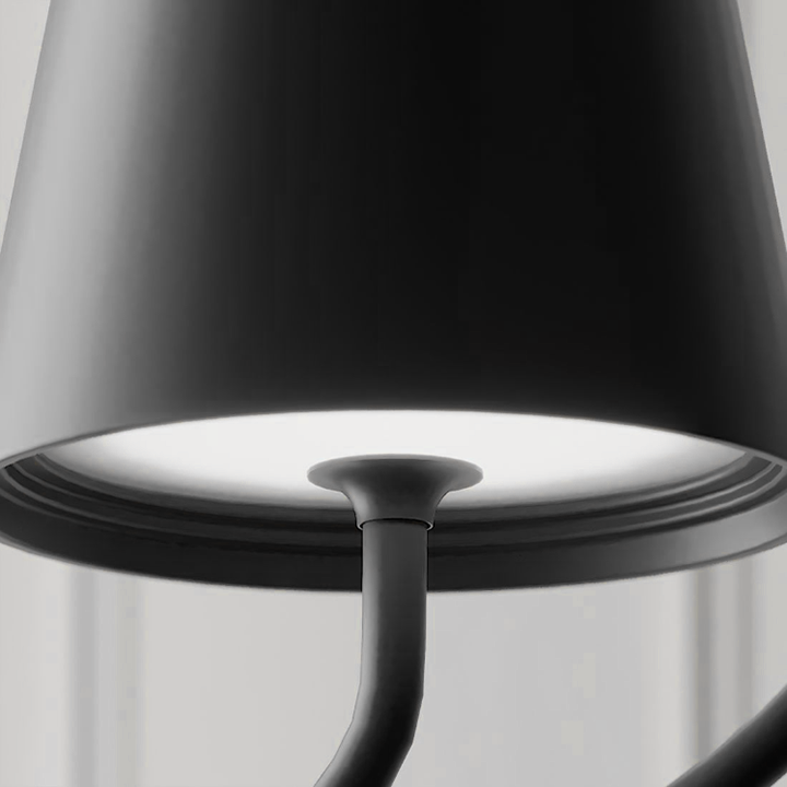 LumiTragen: Tragbare, wiederaufladbare LED pendelleuchte mit minimalistischem Entwurf